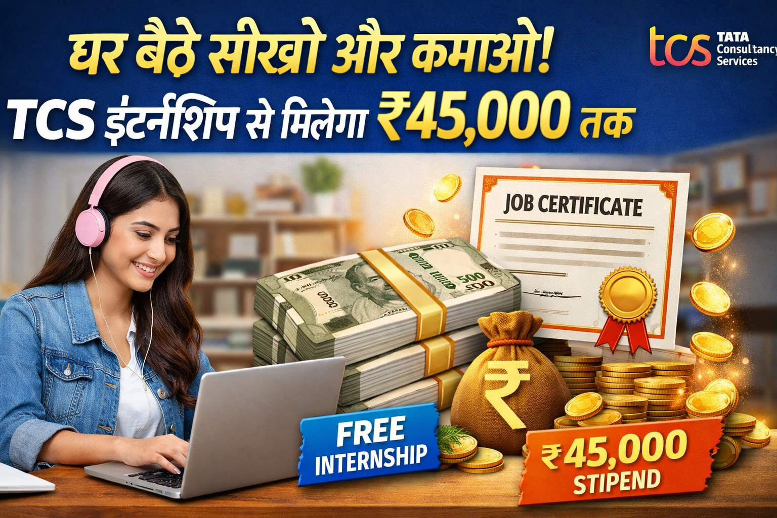 tcs-free-internship-2026-work-from-home-stipend-45000